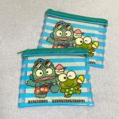 はぴだんぶい　スシロー　ポーチ　けろっぴ　ハンギョドン