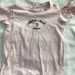 PINKHUNT フリル袖Tシャツ ピンク