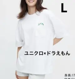 ユニクロ×ドラえもん サステナモード クルーネックTシャツ（半袖） 白　Lサイズ