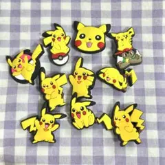 ポケモン ピカチュウ ジビッツ クロックス サンダル アクセサリー パーツ