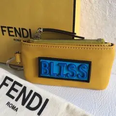 FENDI フェンディ コインケース/キーポーチ キーリング付 イエロー