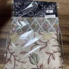 インド刺繍生地はぎれ三枚セット　5