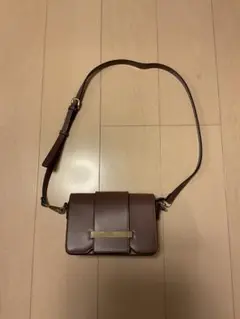 nano universeピンクフラップ付きショルダーバッグ