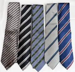 ダンヒル dunhill ネクタイ 5本セット ストライプ レジメンタル 柄