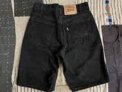 98年製 W30 levi's 550 ブラック デニム ショーツ オリジナル