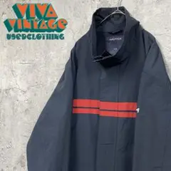 レア【古着】ノーティカ 刺繍ナイロンジャケット ネイビー メンズ3XL