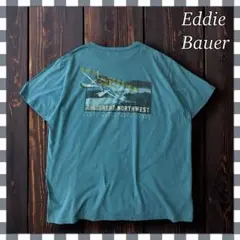 Eddie Bauerエディーバウアー グラフィックバックプリント TシャツXL