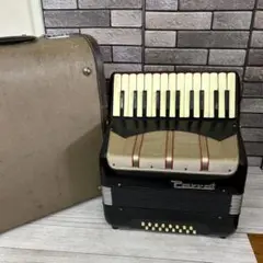 【レトロ】アコーディオン　Parrot 30鍵盤　18ベース　ハードケース付き レトロ】アコーディオン Parrot 30鍵盤 18ベース ハードケース