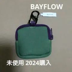 BAYFLOW　カラビナ付きコインケース オリーブグリーン