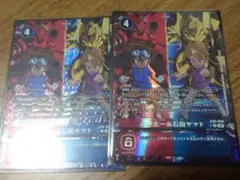 八神太一＆石田ヤマト R パラレル 2枚
