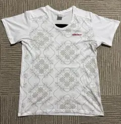 アディダス メンズTシャツ 白 幾何学模様