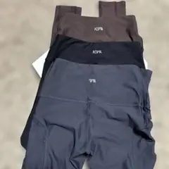 KMA ストレッチハイウエストヨガパンツ 3色セット
