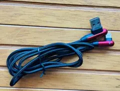 ⑦USB-A ライトニングケーブル 1.2m L字型