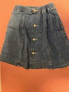 【匿名配送】　150 ガール　デニムスカート　ブランシェス