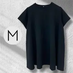 アダプトリテイリング　半袖　クルーネック　ストレッチ　チュニック