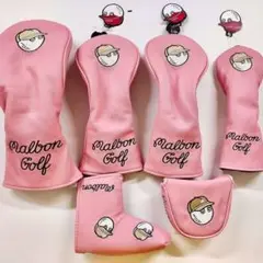 マルボン ゴルフ malbon ヘッドカバー6点セット
