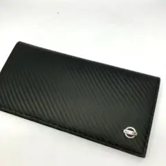 美品✨日産 プレミアム ロング ウォレット スリムタイプ　レザー　ブラック