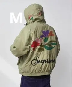 ジャケット・アウター Supreme Needlepoint Hooded Jacket Olive Supreme Needlepoint Hooded Jacket (FW23) - $278