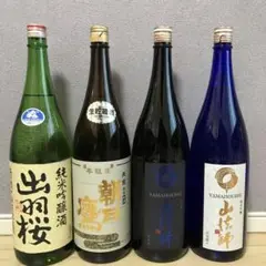 朝日鷹、他日本酒一升瓶4本セット