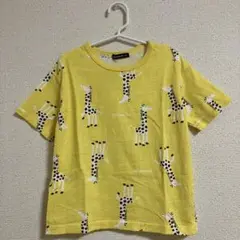 moujonjon キリン 半袖 Tシャツ イエロー 120