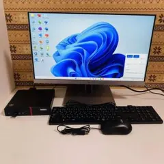 Y722 LENOVOデスクトップ23インチ大画面高速Windows11オフィス