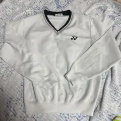 YONEX ホワイト Vネック セーター S