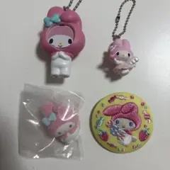 ガチャガチャ　マイメロ　マイメロディー　フォトフレームマスコット　フロッキー