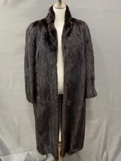サガミンク ロングコート 11号 ダークブラウン
