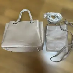 BARCOSバルコス　シュリンクレザーバッグ2way ショルダーバッグ付き未使用