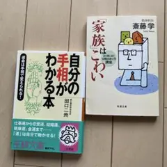２冊セット 自分の手相がわかる本/「家族」はこわい