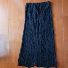 FREAK'S STORE ブラック レース ロングタイトスカート Fサイズ