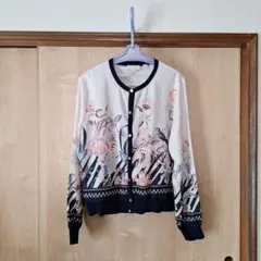TED BAKER 花柄 長袖カーディガン サイズ4