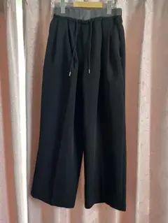 GRL 黒 ワイドパンツ