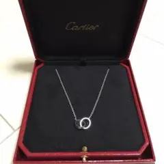 カルティエ LOVEネックレス ホワイトゴールド