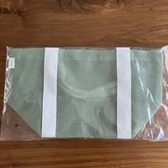 大容量メッシュサマーバッグ グリーン　Nオーガニック　新品未使用　未開封