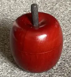 りんご型 木製 小物入れ