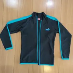 PUMA ラッシュガード 150サイズ ブラック/ターコイズ