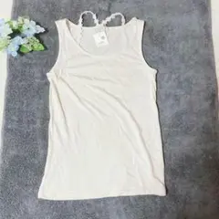 アースミュージック&エコロジー タンクトップ S 新品 未使用 タグ付き 白
