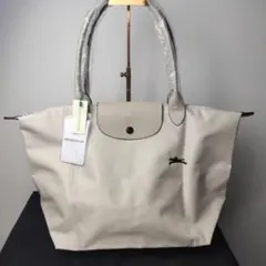 新品 ロンシャン プリアージュ クラブ Lサイズ トートバッグ チョーク