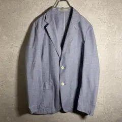【美品】ヴィンテージシャツジャケット チェック リネン 麻 着回し抜群