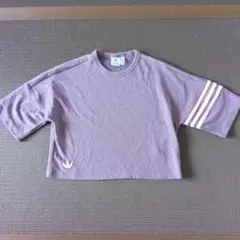 adidas ラベンダー クロップドTシャツ XS