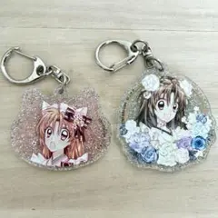 種村有菜　カフェ　原画展　ラメアクリルチャームセット　桜姫華伝