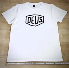 DEUS デウス 白 ホワイト Tシャツ L ロゴ