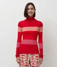 UNIQLO　プリンセスタム・タム　ヒートテックシームレスリブタートルネックT