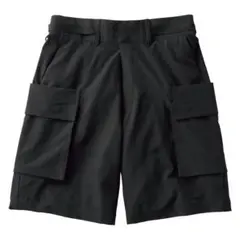 ワークマン エックスブースターⅡショートカーゴパンツ M黒 35961