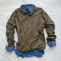 sullen vintage cotton knit polo kahki