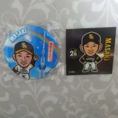福岡ソフトバンクホークス 缶バッチ東京限定&20周年記念ステッカー 正木智也