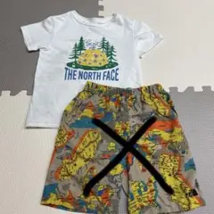 ノースフェイス　キッズ　130 Tシャツ　ハーフパンツ セット