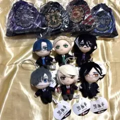 黒執事 寄宿学校編 ピこぬい ぬいぐるみ マスコット 全6種 コンプリート