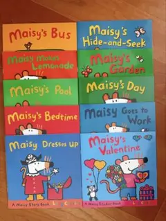 英語絵本　Maisyメイシーちゃん 10冊セット（5冊にステッカー付き）